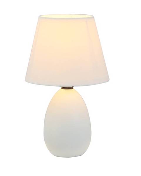 Biela stolová lampa Kondela