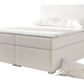 Diana 140 čalúnená manželská posteľ s úložným priestorom biela