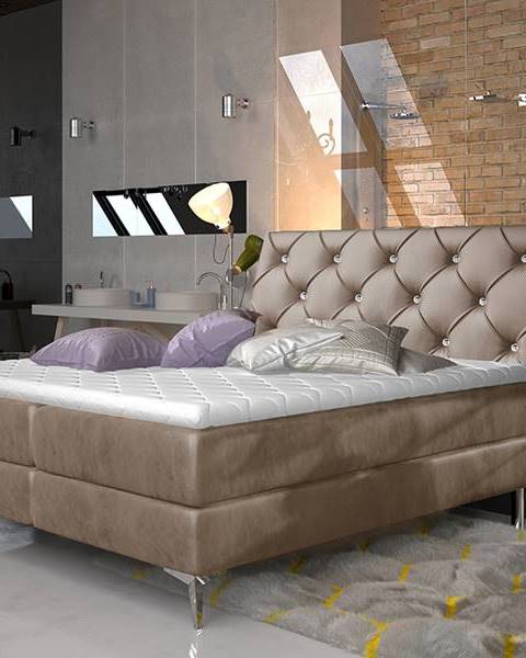Hnedá posteľ NABBI
