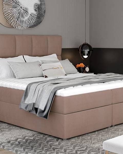 Hnedá posteľ NABBI