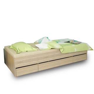 Jednolôžková posteľ s úložným priestorom Matiasi 90 - buk