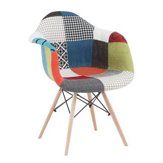 Tobo 3 New jedálenská stolička vzor patchwork