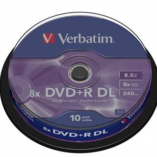 Verbatim Verbatim DVD+R 8,5GB 8x, 10 ks