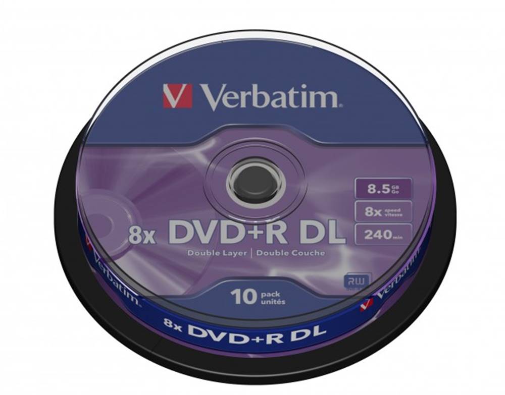 Verbatim Verbatim DVD+R 8,5GB 8x, 10 ks