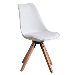 Štýlová otočná stolička biela ETOSA