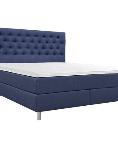 Modrá posteľ Elegando