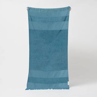 Modrá bavlnená plážová osuška Sunnylife Summer Stripe, 175 x 90 cm