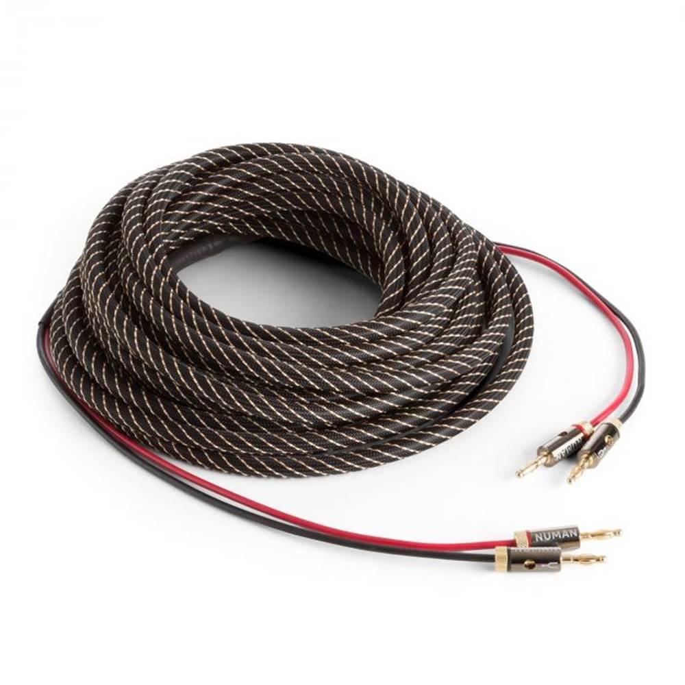 Numan Numan reproduktorový kábel, OFC, medený, 2 x 3,5 mm², 10 m, textilný obal, štandardizovaný